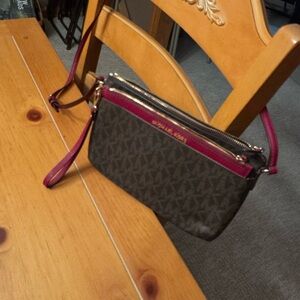 Michael Kors Crossbody Bag in Brown and Red
